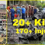 16 Students, 2 Teachers, Pilot dead in F7 jet crash into collage in Dhaka Bangladesh
