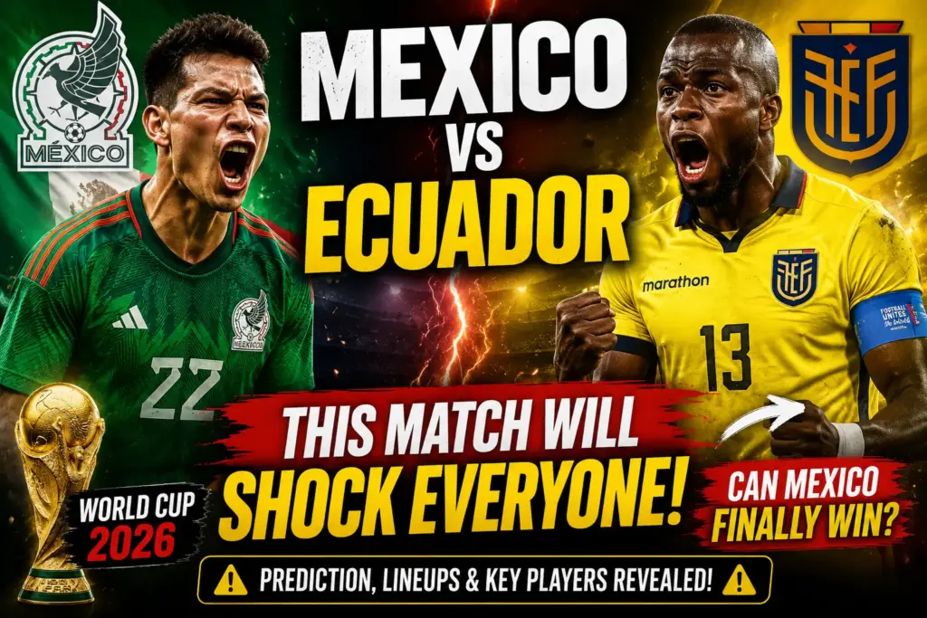 Mexico vs Ecuador: Preview, Team News, Key Players & Match Prediction (2026 FIFA World Cup)